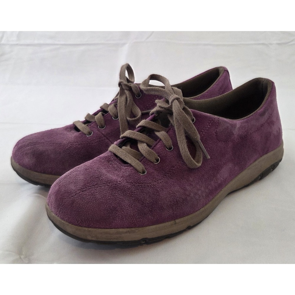 Duluth Trading Co Shoes Womens 9.5 M Purple Suede Lace Up Gorpcore Trailcore